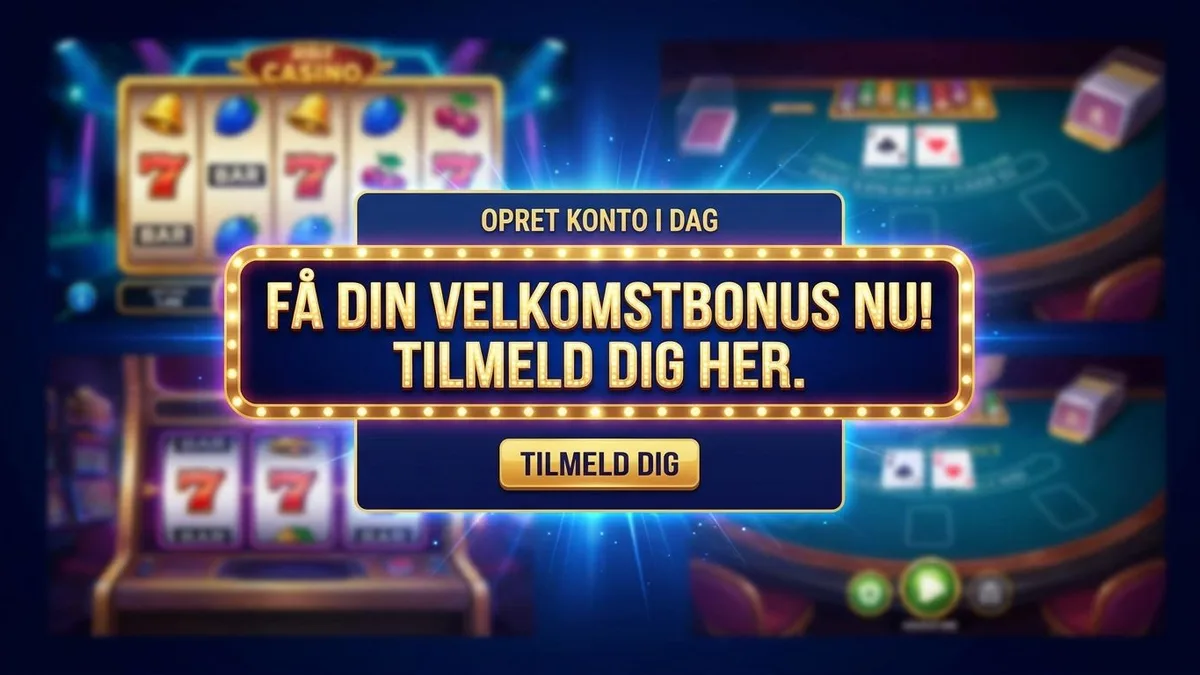 Tilmeld dig med bonus